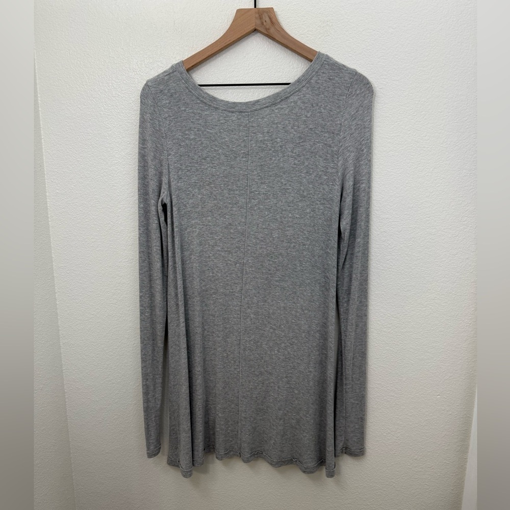 Free People Flowy January Top Grey Medium - Picture 5 of 9
